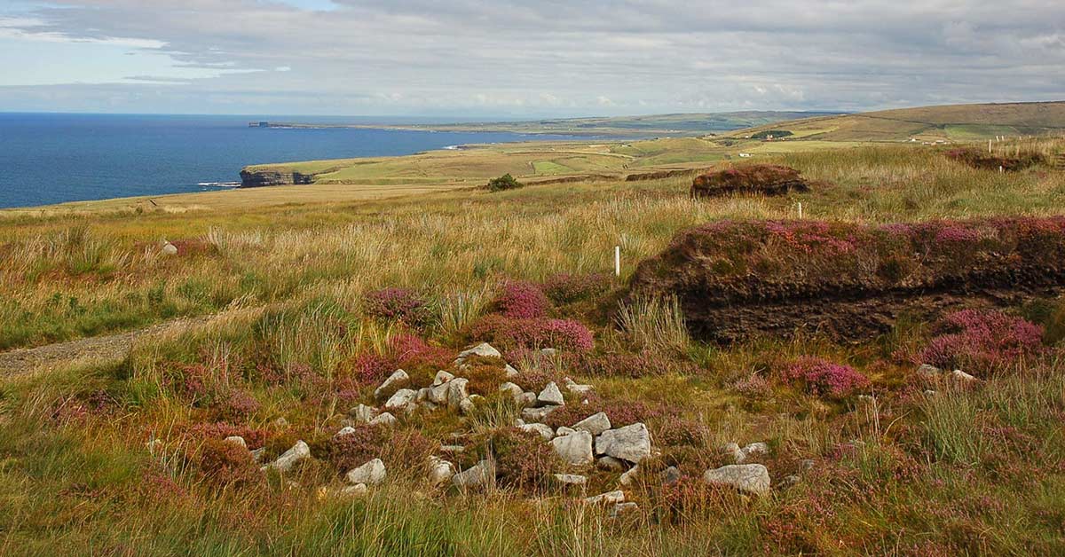 Ceide Fields in County Mayo, Ireland