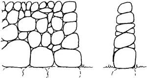 Single dyke built one stone thick