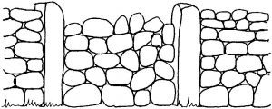 A phantom gap in a dry stone wall on the Aran Islands