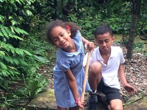Children in the garden