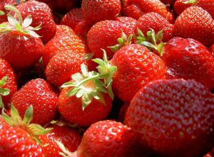 Ripe strawberries