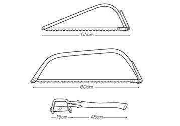 bowsaws Illustration of different bowsaws