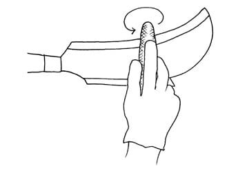 sharpening Sharpening a billhook